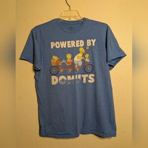 thr Simpsons Blue Graphic T-Shirt Pre-owned Size Large